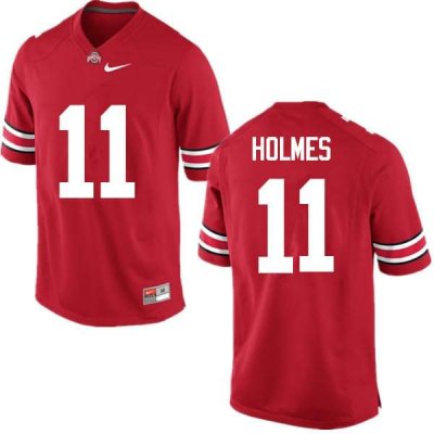 Men's Ohio State Buckeyes #11 Jalyn Holmes Red Nike NCAA College Football Jersey Hot Sale UGV7344RW